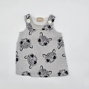 Milon Knit Jumper Dress - Leopard Print - Baby Girls Outfit - Size 6 Monrha